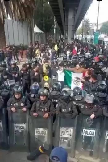 Acusa JUFED aumento de violencia institucional en contra de manifestantes por Reforma Judicial
