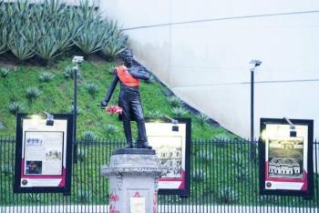 Movimiento Ciudadano interviene monumentos en Reforma y Tabacalera en exigencia por Sistema Integral de Cuidados
