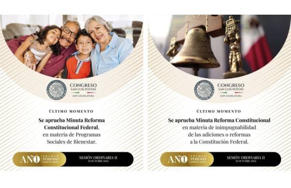 Congreso de SLP aprueba la Reforma de Supremacía Constitucional