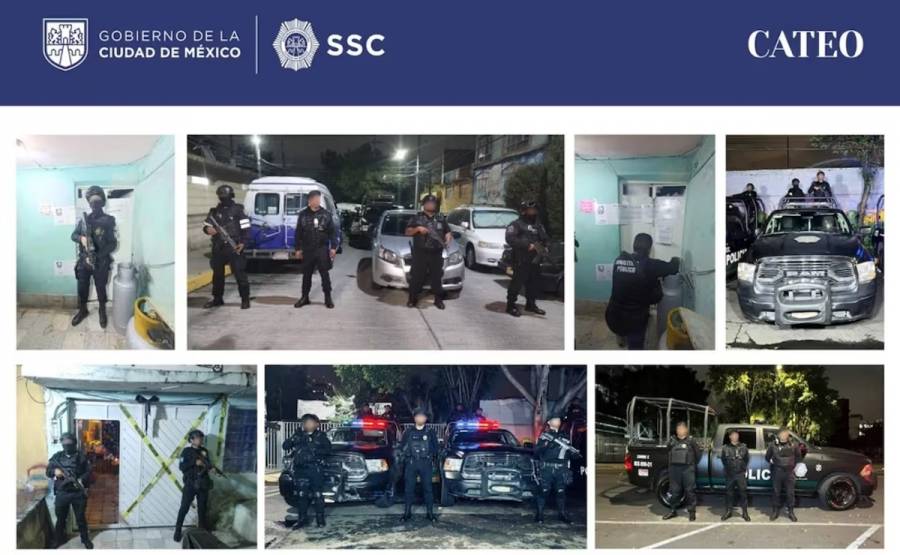 Aseguran 5 toneladas de autopartes tras operativo en Álvaro Obregón