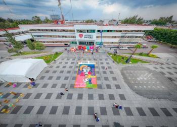 GAM crea tapete monumental y ofrenda en D&iacute;a de Muertos