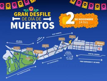 M&aacute;s de 2,000 polic&iacute;as resguardan el Gran Desfile de D&iacute;a de Muertos 2024