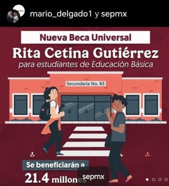 5.6 millones de ni&ntilde;os y ni&ntilde;as recibir&aacute;n Beca Rita Cetina
