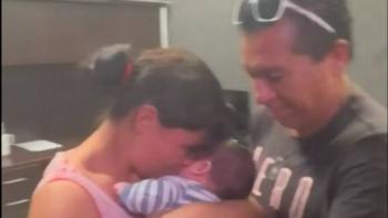 Padres agradecen recuperaci&oacute;n de su beb&eacute; tras secuestro en Escobedo y exigen justicia