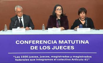 Continuar&aacute; JUFED defensa de la independencia judicial ante organismos internacionales, al no lograrlo la SCJN