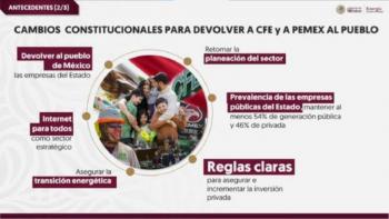 Presentan Plan Nacional de Energ&iacute;a, para fortalecer soberan&iacute;a en este sector
