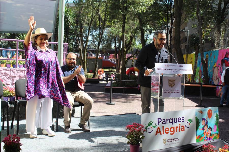Clara Brugada entrega primera etapa de rehabilitación del Paseo Cri-Cri en Magdalena Contreras