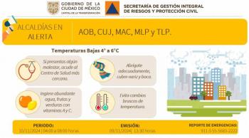 Activan Alerta Amarilla por bajas temperaturas en zonas altas de la Ciudad de M&eacute;xico