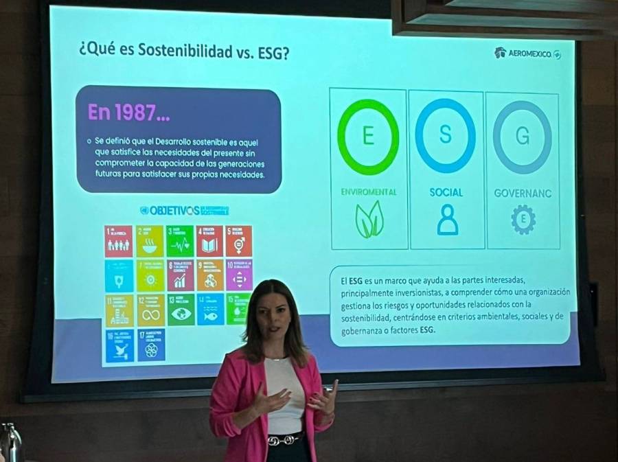 Realiza Aeroméxico Taller de Temas ESG con periodistas