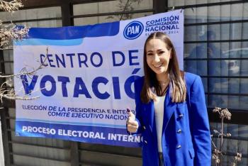 Invita Noem&iacute; Luna a la militancia del PAN a votar por nueva presidencia; contienden Adriana D&aacute;vila y Jorge Romero
