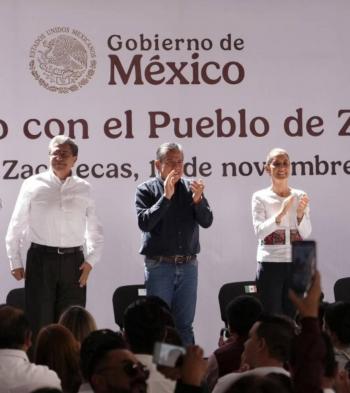 No pod&iacute;a el pueblo aguantar m&aacute;s ante d&eacute;ficit de justicia que se agrandaba, dice Monreal en evento de Sheinbaum