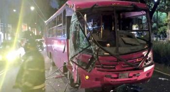 Choque de Transporte P&uacute;blico en Benito Ju&aacute;rez deja diete heridos
