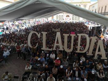 Al concluir su gobierno, habr&aacute; servicios de salud para toda la poblaci&oacute;n, asegura presidenta Claudia