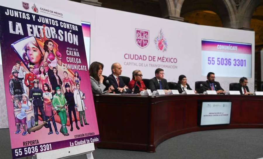 CDMX lanza estrategia integral contra la extorsión