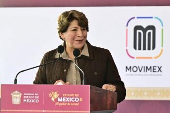 Delfina G&oacute;mez baja de 9 a 6 pesos tarifa de estudiantes para transporte p&uacute;blico del Edomex