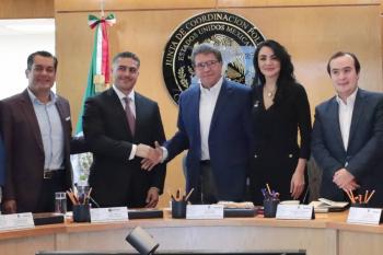 Reuni&oacute;n de Jucopo con Harfuch fue productiva: Monreal