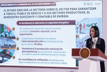 Con estrategia nacional de Energ&iacute;a, se mantendr&aacute; precio de gas y gasolinas: secretaria Luz Elena