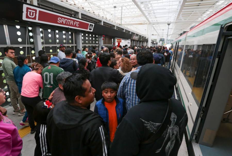 Suspenden servicio en la estación Santa Fe del Tren Interurbano
