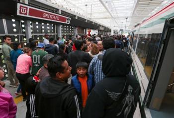 Suspenden servicio en la estaci&oacute;n Santa Fe del Tren Interurbano