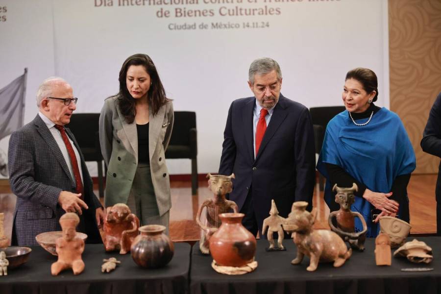 Restituyen a M&eacute;xico 220 piezas del patrimonio cultural