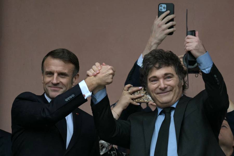 Macron defiende agricultores franceses y acuerdos climáticos frente a Milei en Argentina