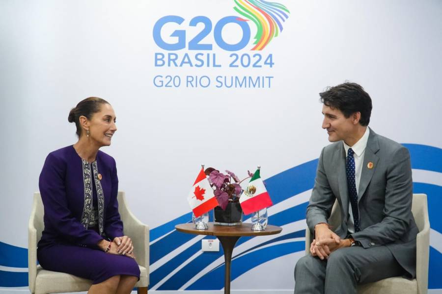Presidenta de México se reúne con ministro de Canadá y de Vietnam