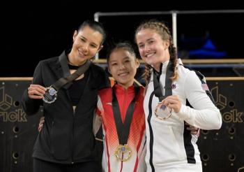 Con oro y plata, Ella Bucio cierra hist&oacute;rica participaci&oacute;n en Mundial de Parkour