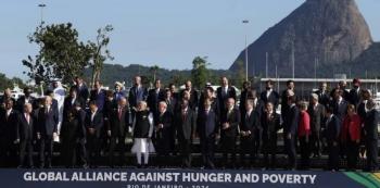 Presidenta de M&eacute;xico posa para la foto oficial del G20