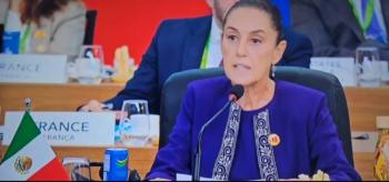 “En vez de sembrar guerras sembremos vida”, dice Sheinbaum en G20