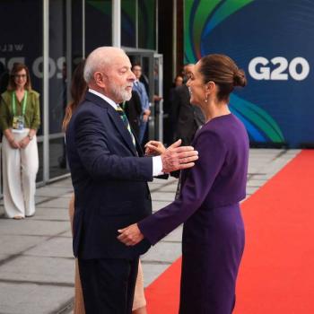 Presidenta de M&eacute;xico es recibida por Lula Da Silva en G20