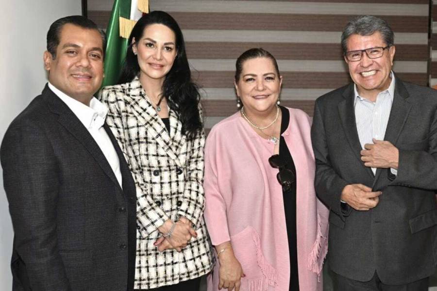Guadalupe Taddei se reúne con Monreal y Gutiérrez Luna; hablan sobre presupuesto 2025 del INE