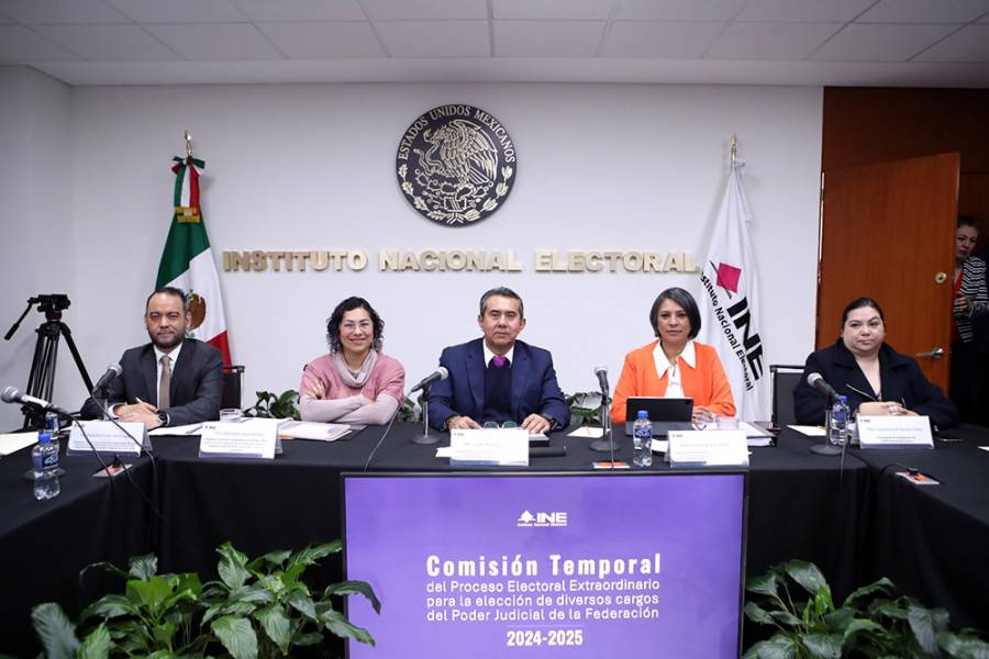 INE comienza con la elección judicial; instala comisión temporal encargada