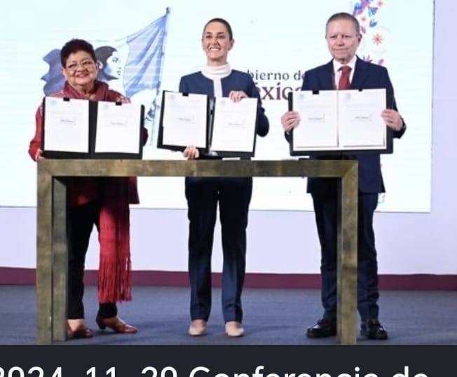 Envía presidenta tres leyes secundarias de Reforma al Poder Judicial
