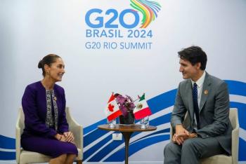 Justin Trudeau “no est&aacute; de acuerdo” con sacar a M&eacute;xico del T-MEC, afirma Sheinbaum