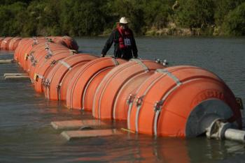 Gobierno de Texas instal&oacute; nuevas boyas en el R&iacute;o Bravo