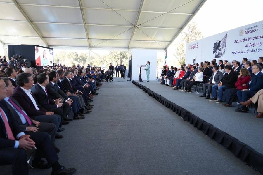 Ante gobernadores, Sheinbaum firma Acuerdo Nacional por e Derecho Humano al Agua