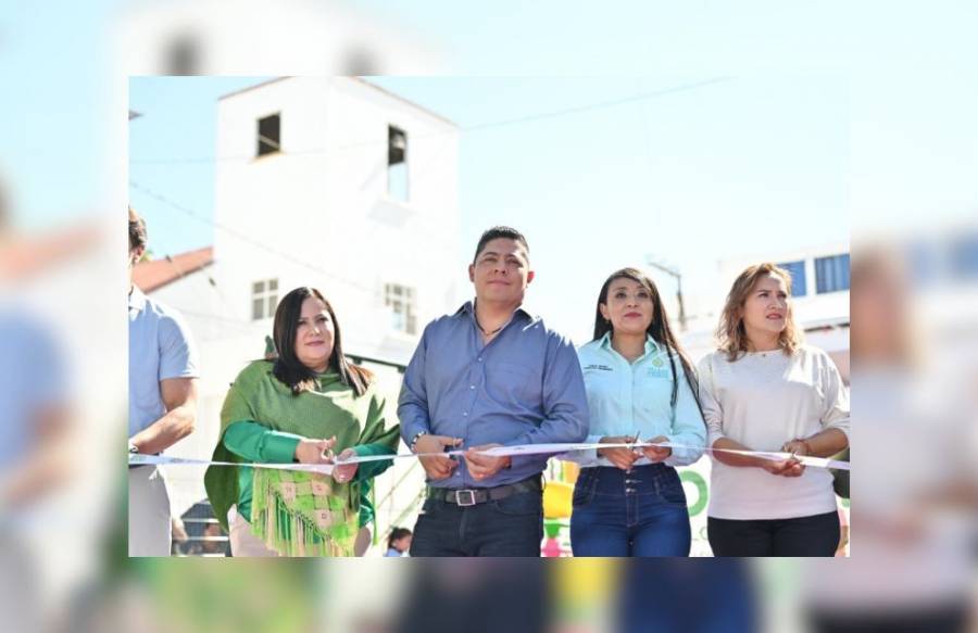 Gallardo mejora espacios públicos en Villa de Pozos con nueva plaza recreativa