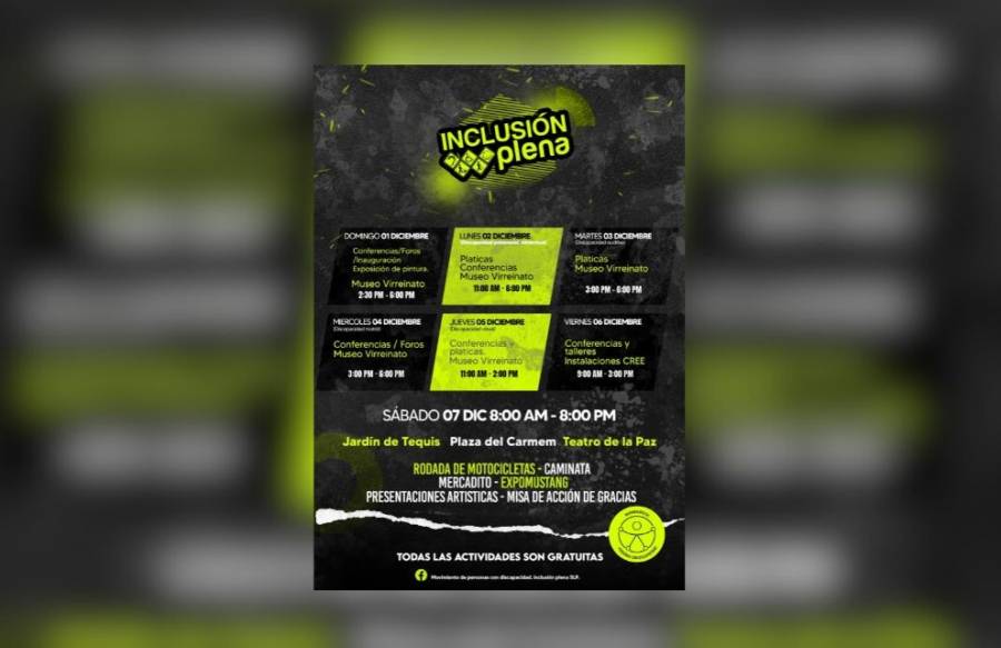 Invitan a participar en las actividades del día internacional de las personas con discapacidad