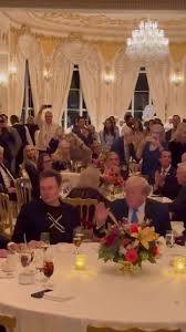 Trump celebra el Día de Acción de Gracias en Mar-a-Lago junto a Melania y Elon Musk