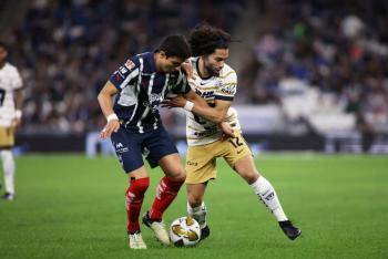 Sergio Canales da ventaja m&iacute;nima a Rayados sobre Pumas