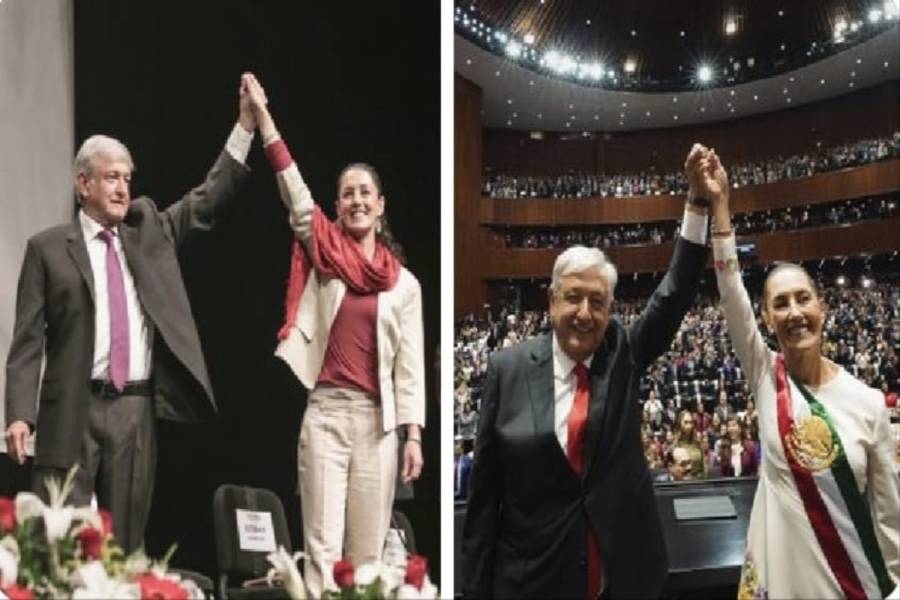 Sheinbaum recuerda llegada de AMLO a la Presidencia un día un día como hoy