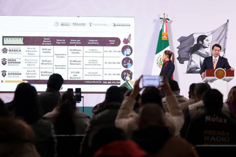 Este 2 de diciembre inicia pago de becas para estudiantes, anuncia Mario Delgado