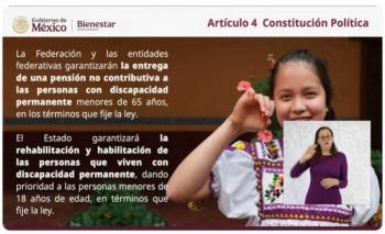 Gobierno garantizar&aacute; atenci&oacute;n a personas con discapacidad permanente, anuncia Ariadna Montiel