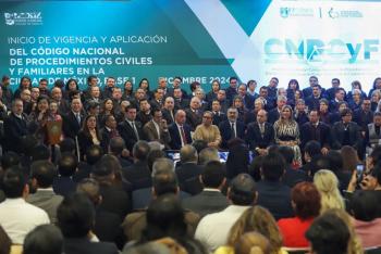 CDMX Inicia la implementación del Código Nacional de Procedimientos Civiles y Familiares como primera entidad del país