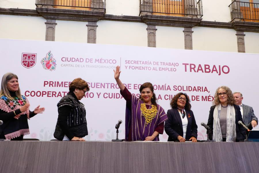 Clara Brugada busca una ciudad cooperativista para fortalecer cuidados, economía solidaria y desarrollo de las mujeres