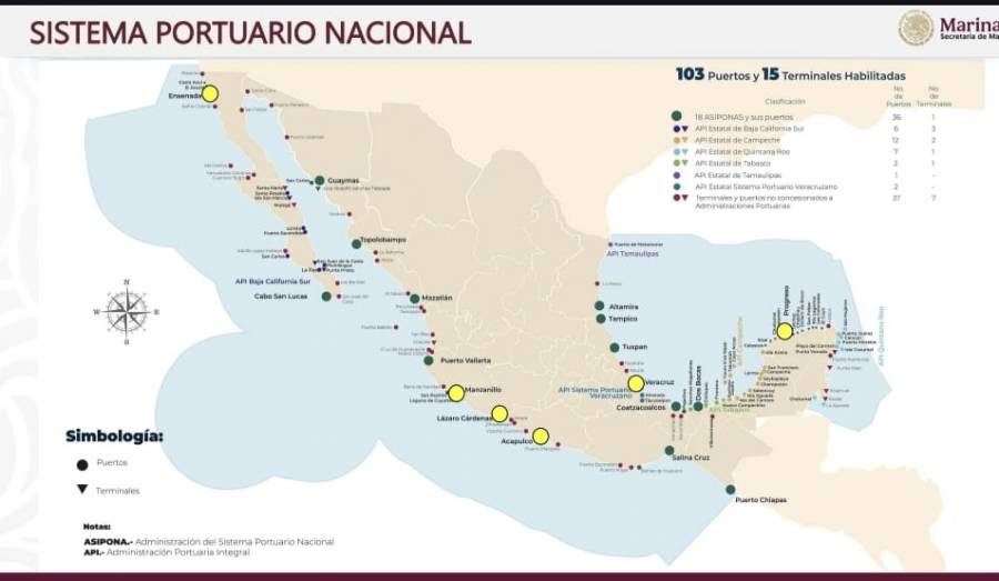 “Habrá inversión muy importante” en los seis puertos, anuncia Sheinbaum