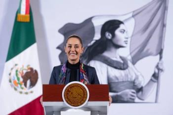 Sheinbaum anuncia pr&oacute;xima inauguraci&oacute;n del tramo Palenque-Chetumal del Tren Maya