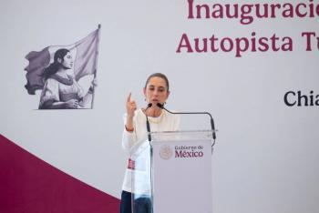 Sheinbaum promete atenci&oacute;n a problemas sociales e inseguridad en Chiapas