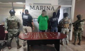 Estrategia de seguridad en Sonora: Marina detiene a 21 presuntos delincuentes y asegura armas y droga