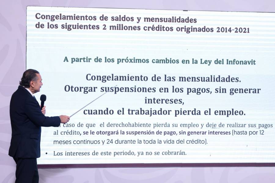 Infonavit avanza en la reestructuraci&oacute;n de 2 millones de cr&eacute;ditos congelados Ciudad de M&eacute;xico